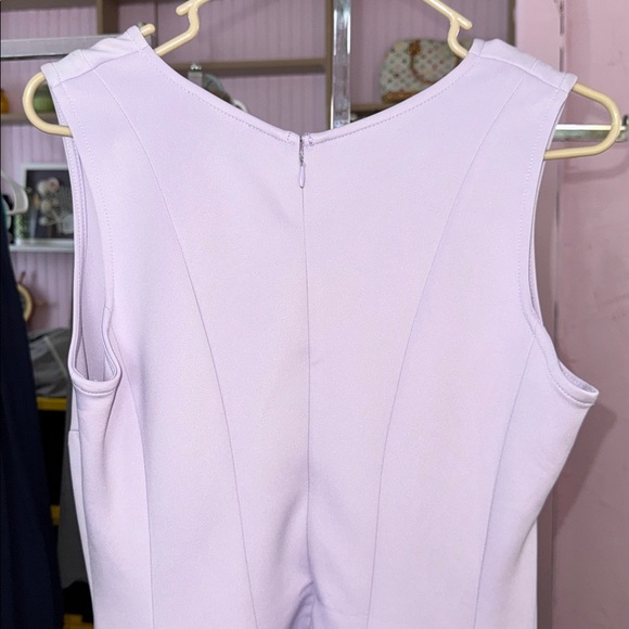 Donna Ricco Lavender Scuba Fit & Flare Dress - Size 12 spring - Picture 6 of 6